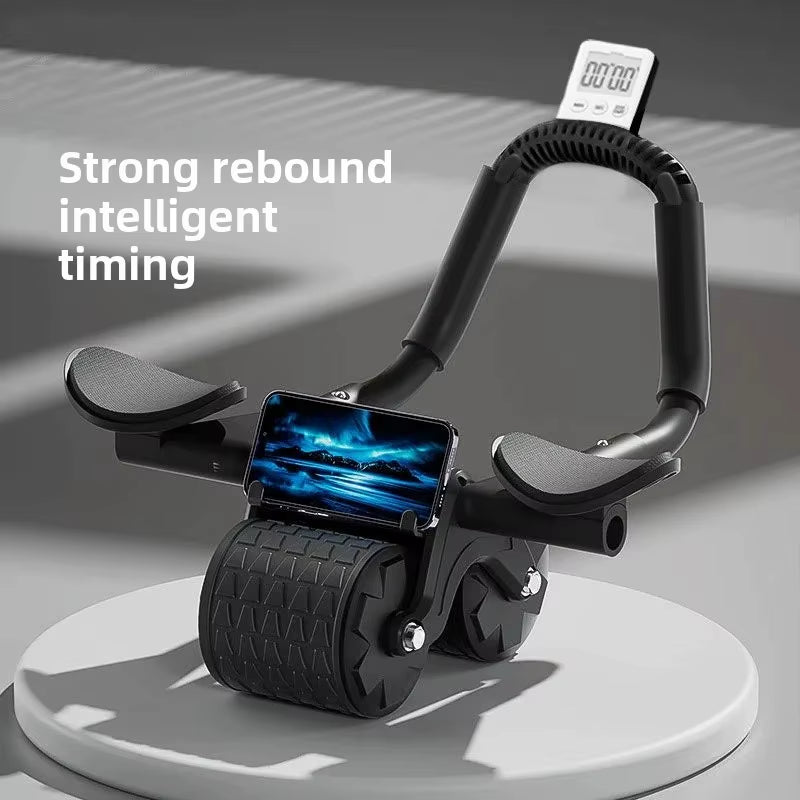 Home Use AB Board Training Assistant Plateau Abdominal Wheel for Men and Women Fitness Automatic Rebound Abdominal Equipment