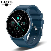 Fashion Men'S Smart Watch Full Touch Screen Sports Fitness Tracker IP68 Waterproof Bluetooth Smartwatch for Men Women Smartphone